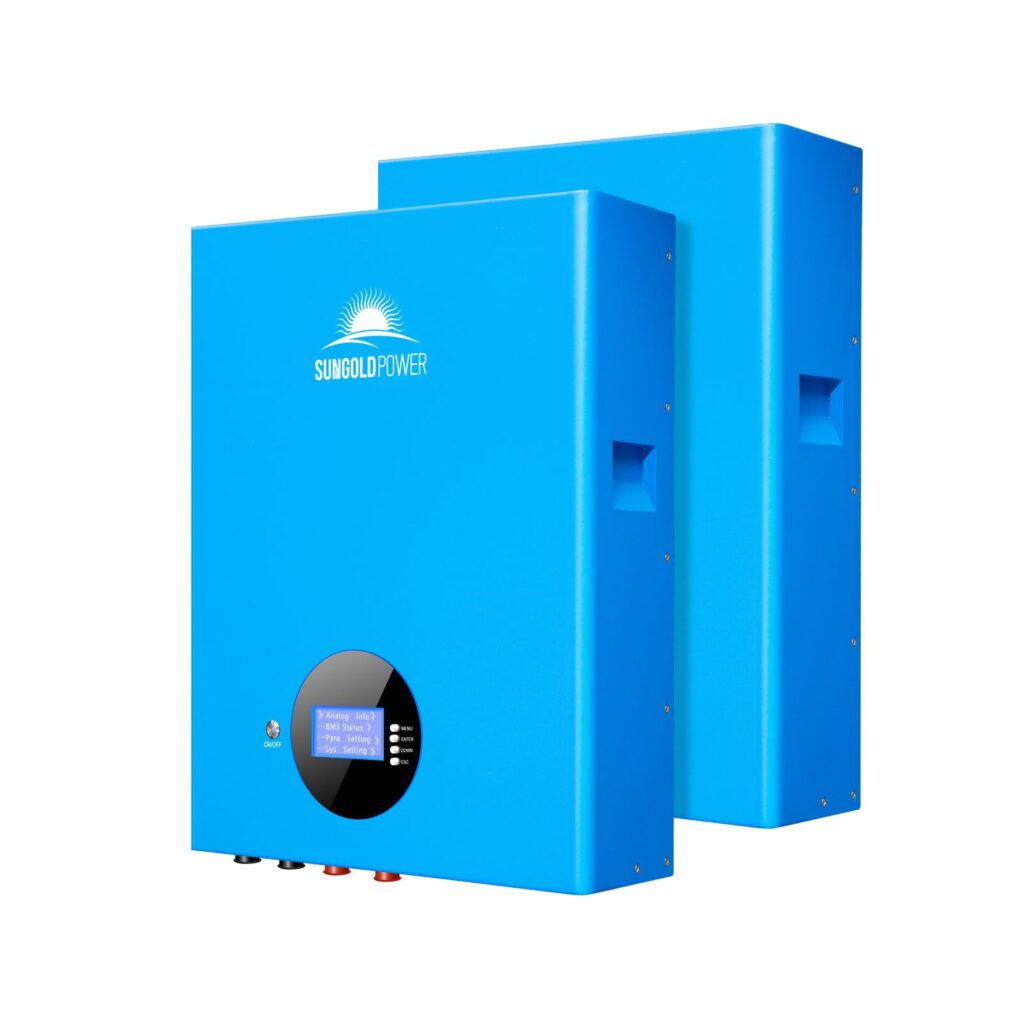 2 X 5.12KWH Wall-mounted LiFePO4 Lithium Battery SG48100M UL1973