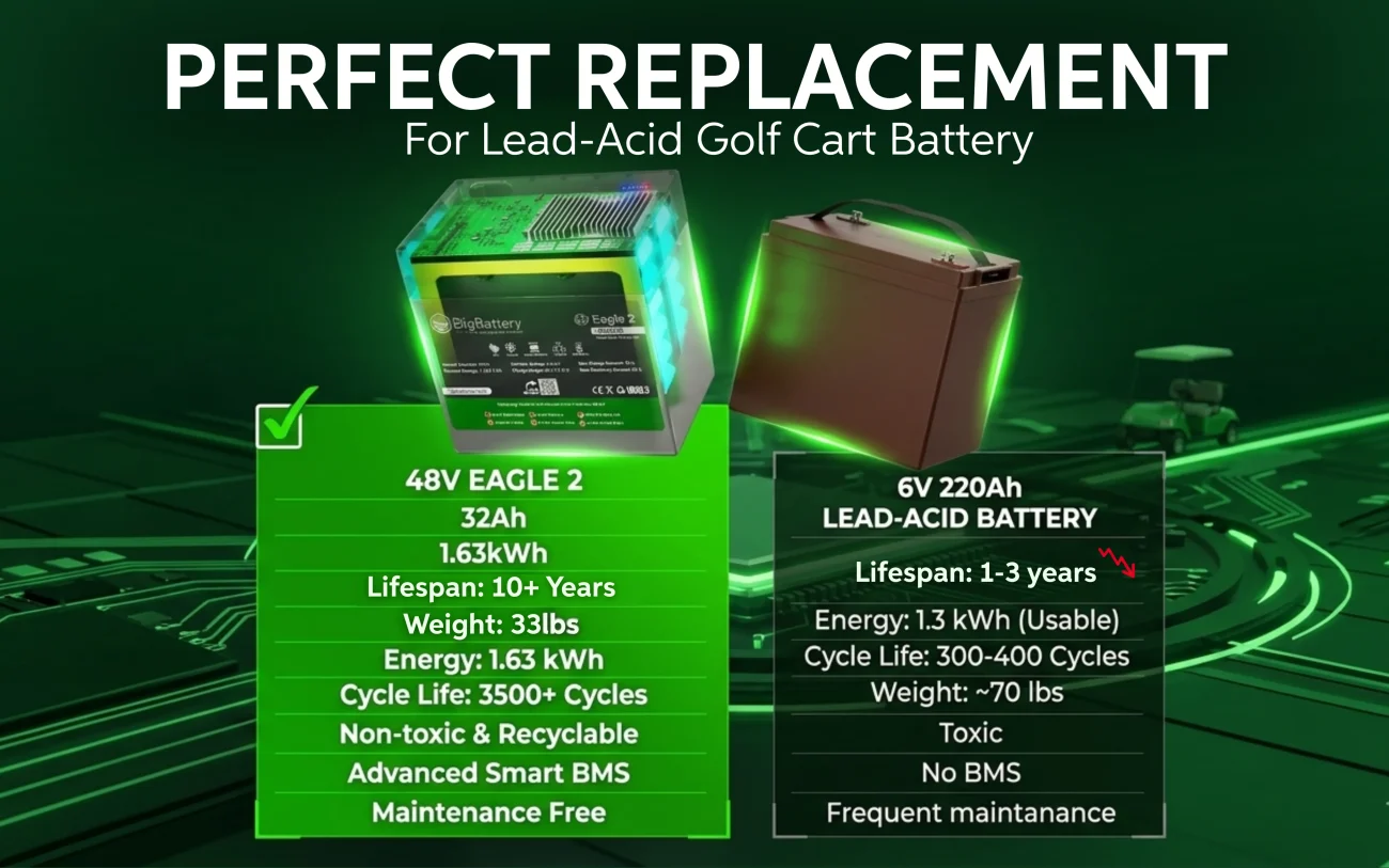 48V EAGLE 2 Lithium Battery Kit (2× / 3× / 4×) - LiFePO₄ Golf Cart & Utility Vehicle Battery System
