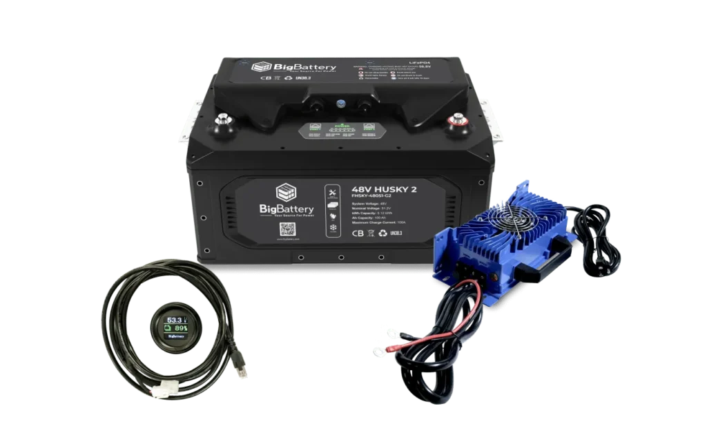 BigBattery 48V HUSKY2 PWR | 5.12kWh-20.48kWh |LiFePO4 – High Power | Golf | eUTV | Marine | Battery