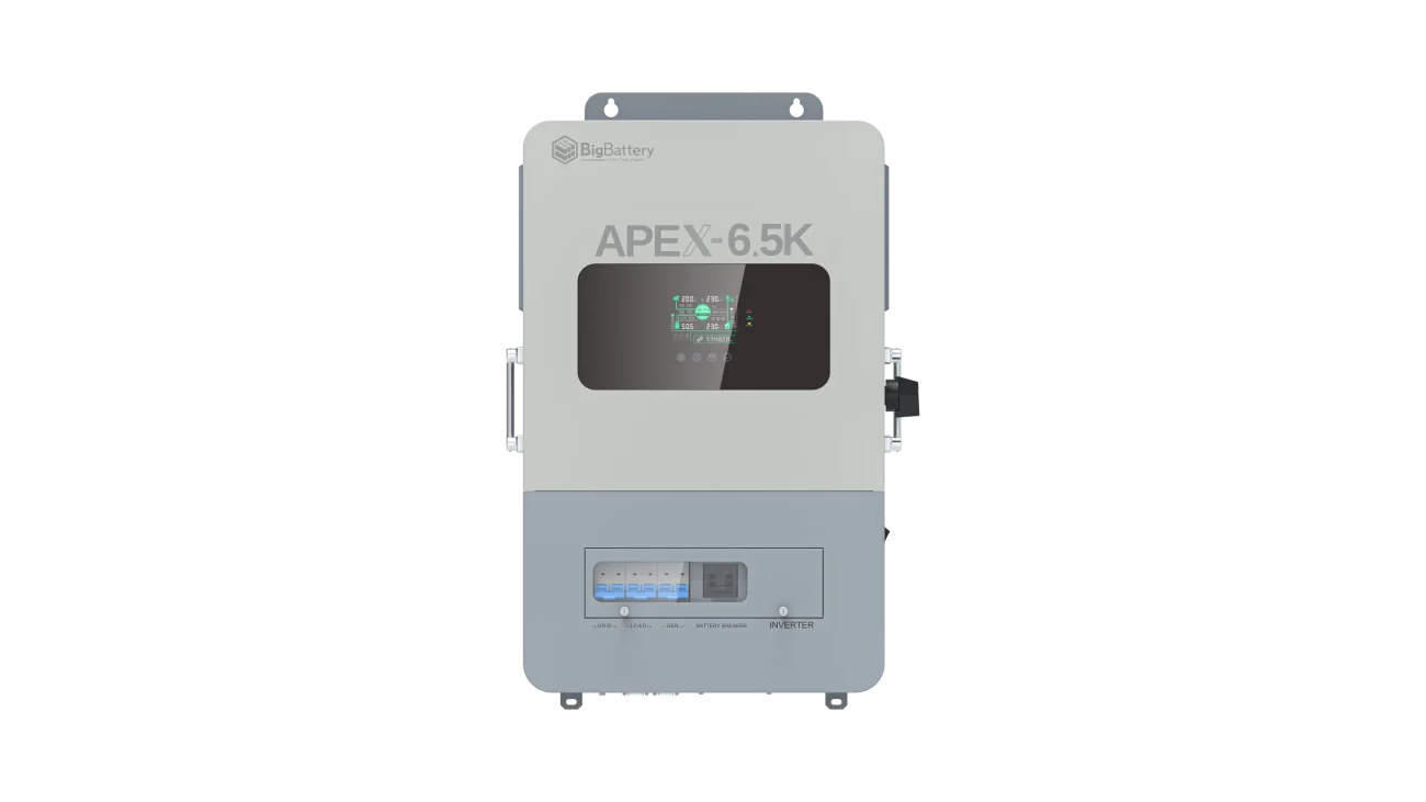 BigBattery 48V NEXUS 15kWH Battery + APEX-6.5K Inverter ESS| Off-Grid Home Back-up System
