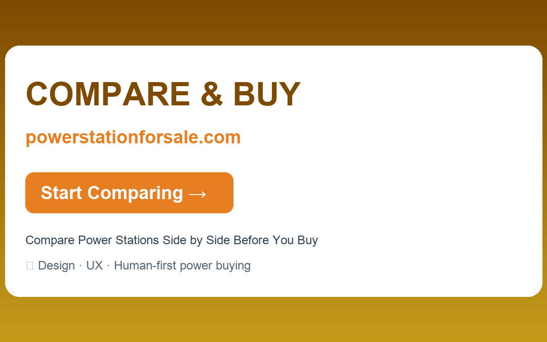 Compare Power Stations Side by Side Before You Buy — COMPARE & BUY | powerstationforsale.com