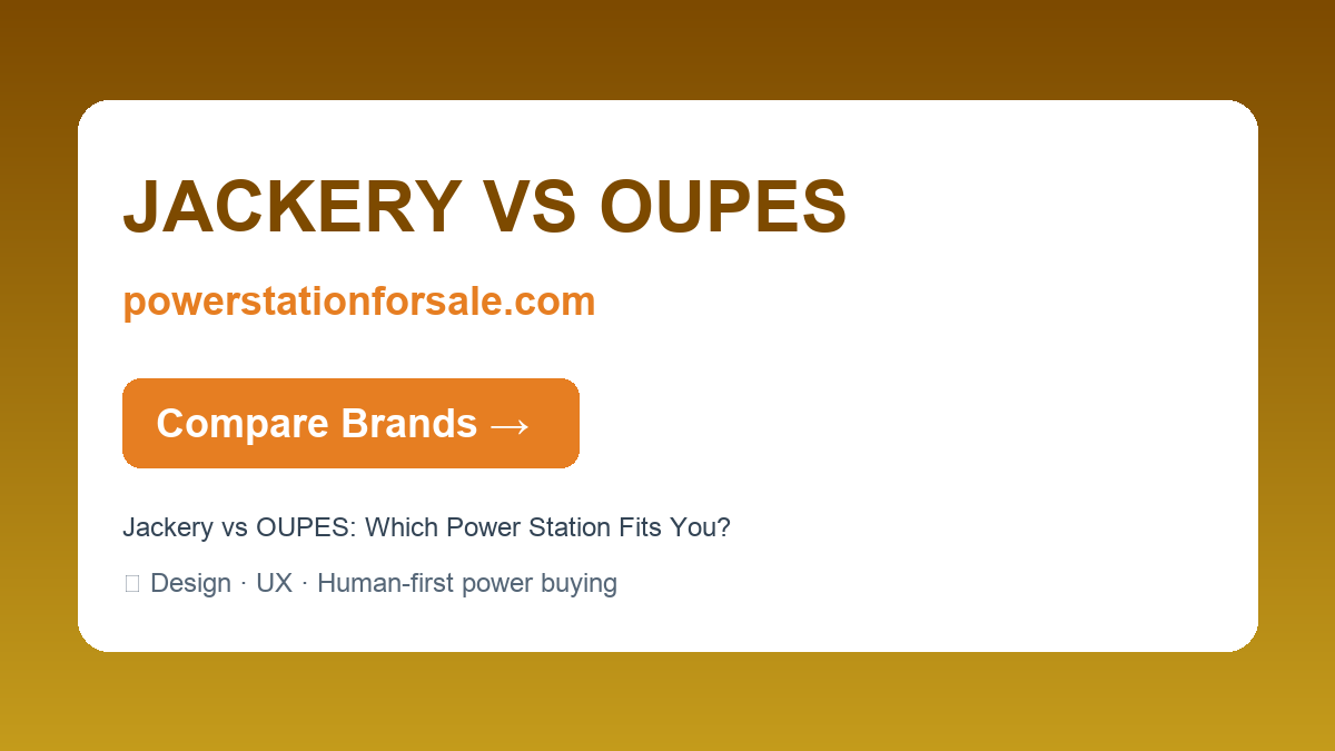Jackery vs OUPES: Which Power Station Fits You? — JACKERY VS OUPES | powerstationforsale.com