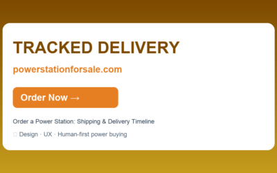 Order a Power Station: Shipping & Delivery Timeline